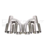 Double Silver Tips set In-63 Out-101 Straight Cut L240 - Image 2