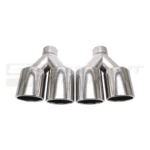 Double Silver Tips Set In-63 Out-102 Slant Cut L245/235