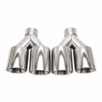 Double silver Tips set In-63 Out-89 Slant Cut L245/215 - Image 2