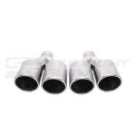 Double Silver Tips Set In-63 Out-102 Slant Cut L245/235 - Image 2