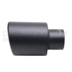 Black Exhaust Tips In-63 Out-101 Slant Cut - Image 2