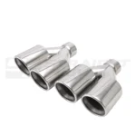 Double Silver Tips Set In-63 Out-89 Slant Cut L240/220