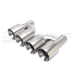 Double Silver Tips set In-63 Out-101 Straight Cut L240