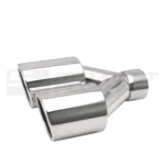 Double Silver Tips Set In-63 Out-89 Slant Cut L240/220 - Image 5