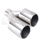 Double Silver Tips Set In-63 Out-102 Slant Cut L245/235 - Image 5