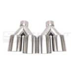 Double Silver Tips set In-63 Out-101 Slant Cut