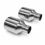Audi RS style Silver exhaust tips In-60 152x95 - Image 2
