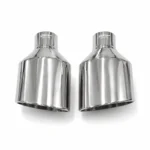 Audi RS style Silver exhaust tips In-60 152x95 - Image 3