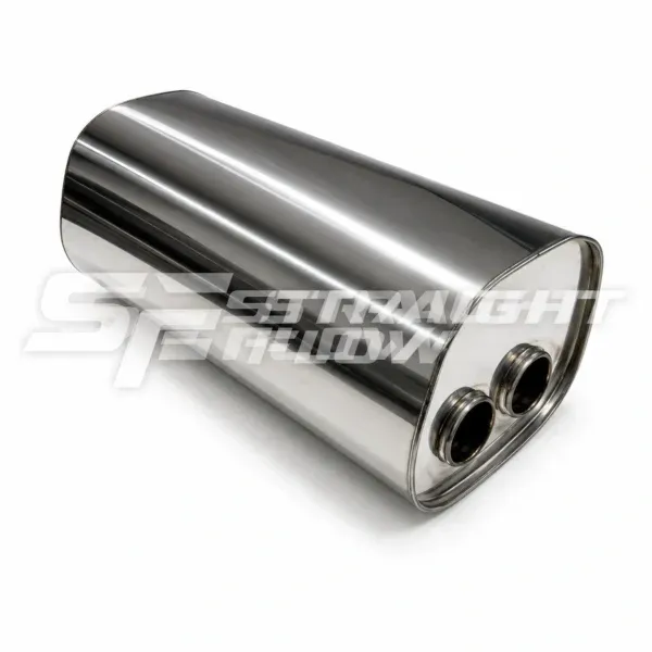 BMW E36 M3 style Muffler IN/Out-55 H-180 W-250 L-500