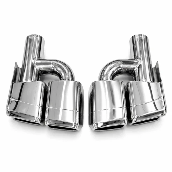 Mercedes-benz AMG style silver exhaust tips In-Offset