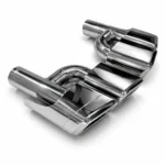 Mercedes-benz AMG style silver exhaust tips In-Offset - Image 4