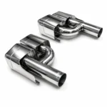 Mercedes-benz AMG style silver exhaust tips In-Offset - Image 5