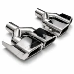 Mercedes-benz  Amg style silver exhaust tips In-Center - Image 4
