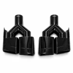 Mercedes-benz AMG style black exhaust tips In-Center - Image 2