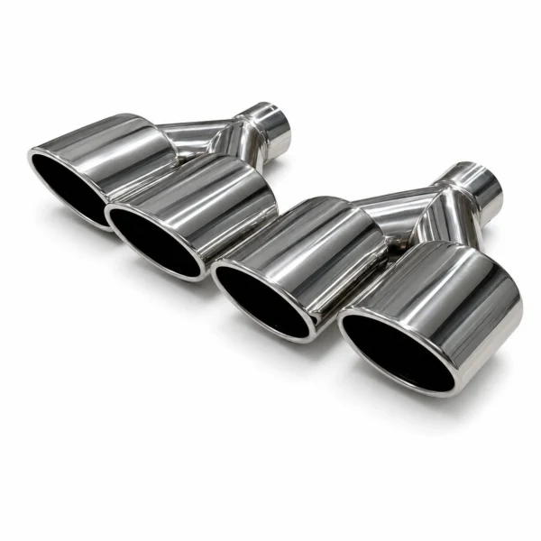 Mercedes-benz AMG silver exhaust tips IN-Center