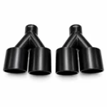 Mercedes-benz AMG stye Black exhaust tips IN-Center - Image 2