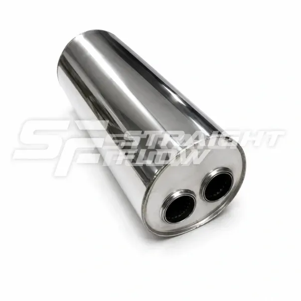 MB 560 sec style round Muffler IN/Out-55 H-180 L-500