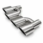 Mercedes-benz AMG style silver exhaust tips  In-Offset