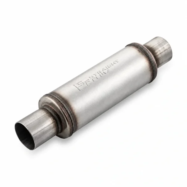 Straightflow stainless steel round muffler SKU 10416