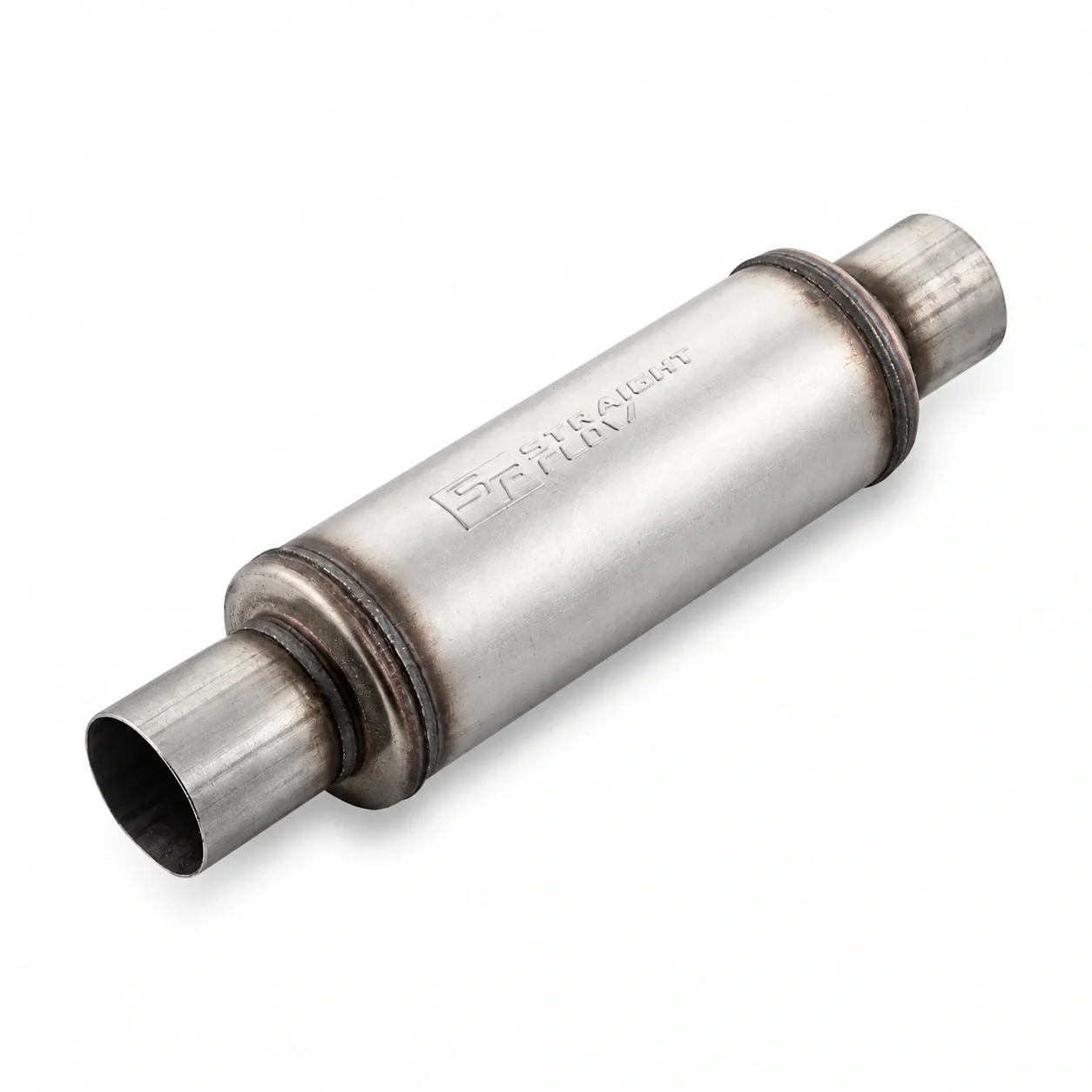 18375-clean-approved Straightflow stainless steel round muffler SKU 10416
