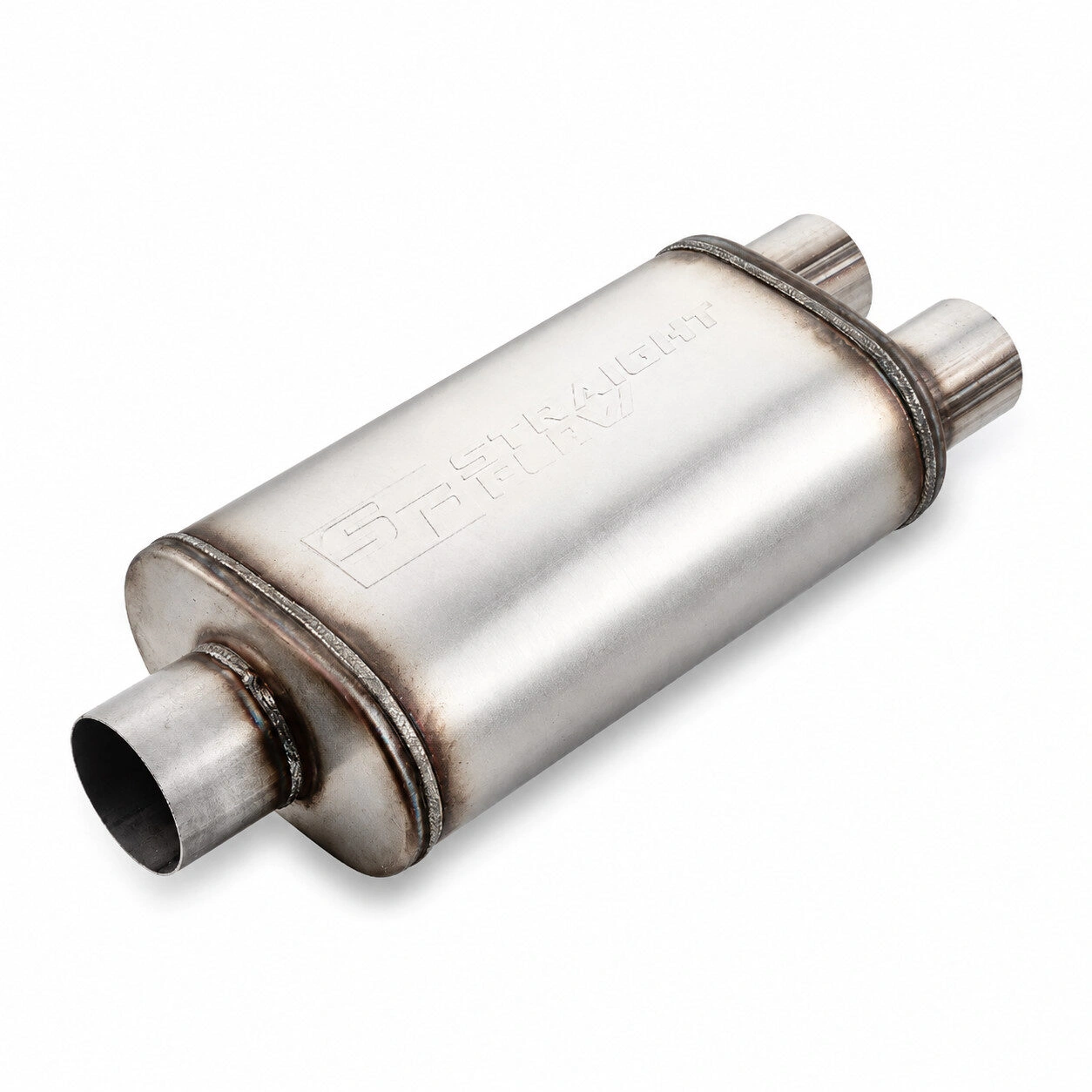 18381-clean-approved Muffler D-76 1in2out 5x 8 14inch - Image 1