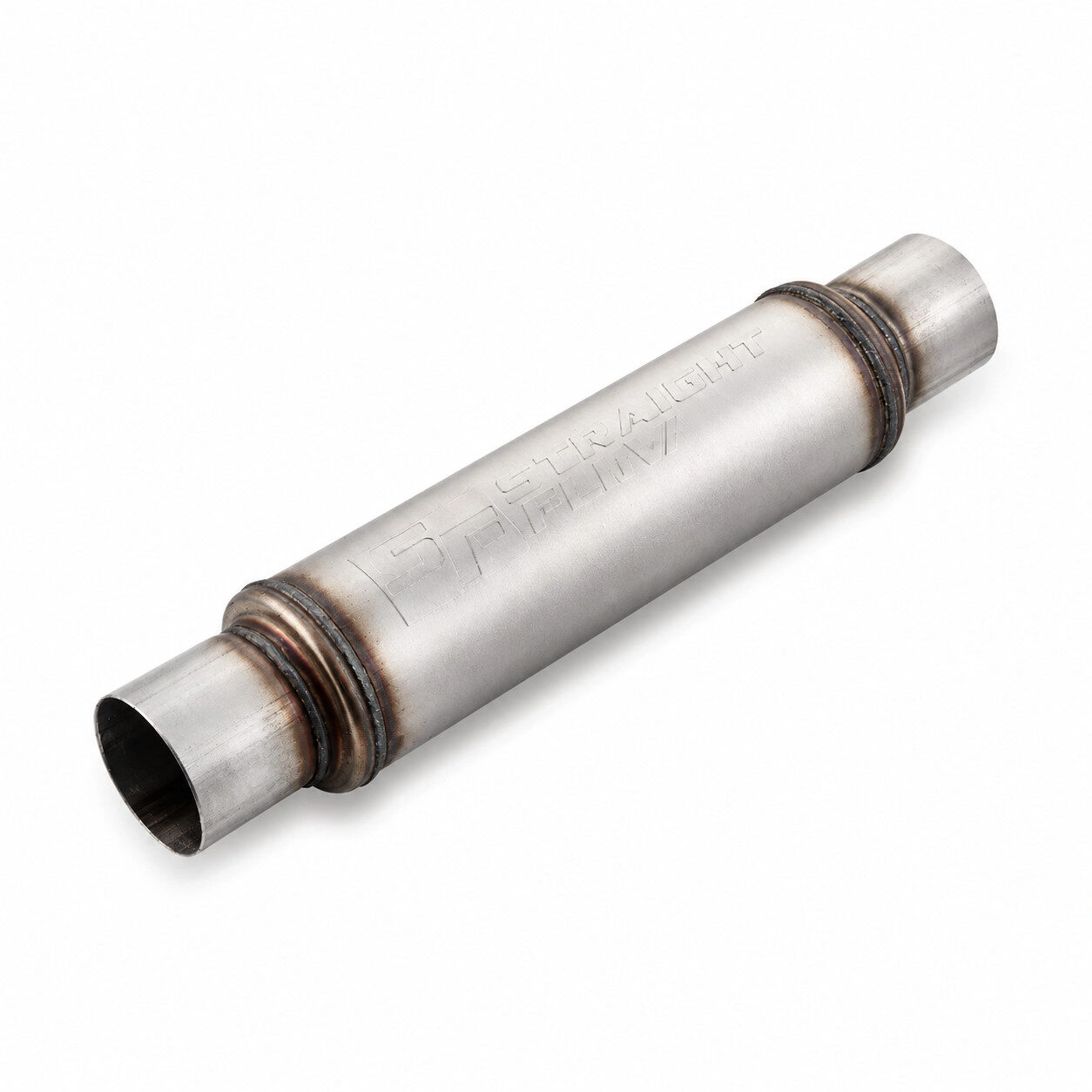 18419-clean-approved Muffler D-76 Round 4" 18inch - Image 1