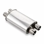 Muffler Oval 2X2 115/185mm L-315mm D-51 SS