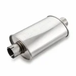 Muffler  Oval 2x2 140/220mm L-320mm D-76 SS - Image 2