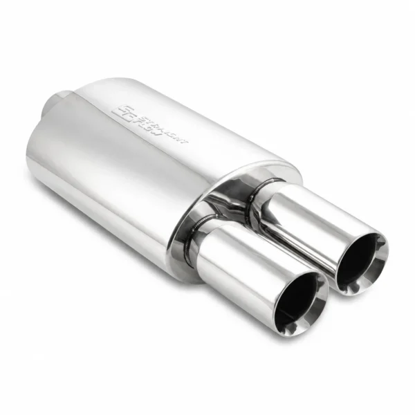 Muffler with Tips Straight cut