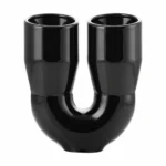 Double Black exhaust Tips D-76 Slant cut - Image 2