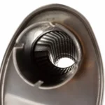 Muffler Oval C/O 115/185mm L-420mm D-51 SS - Image 3
