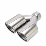 Double Silver Tips Set In-63 Out-89 Slant Cut L240/220 - Image 4