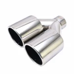 Double Silver Tips Set In-63 Out-102 Slant Cut L245/235 - Image 3