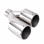 Double Silver Tips Set In-63 Out-102 Slant Cut L245/235 - Image 5